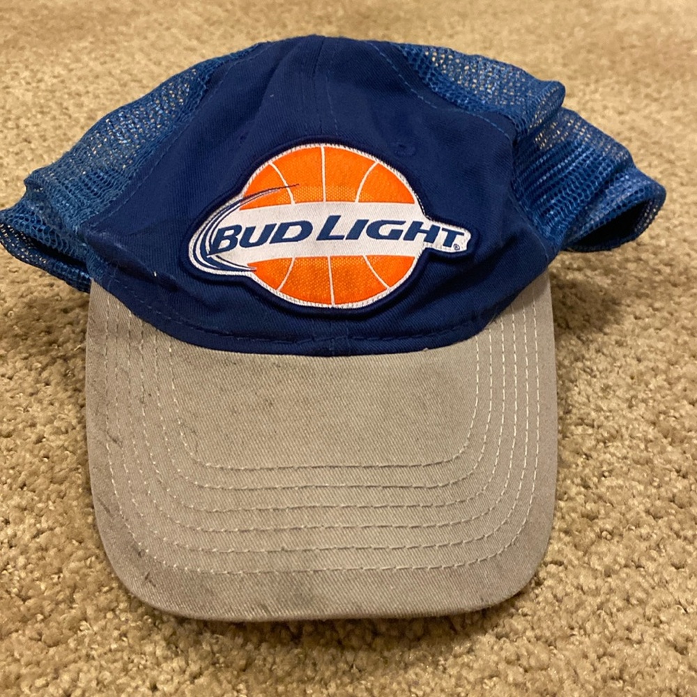 Bud light blue and orange hat
